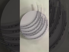 Tubes endotrachéales renforcées transparentes avec des menottes nasales en silicone préformé