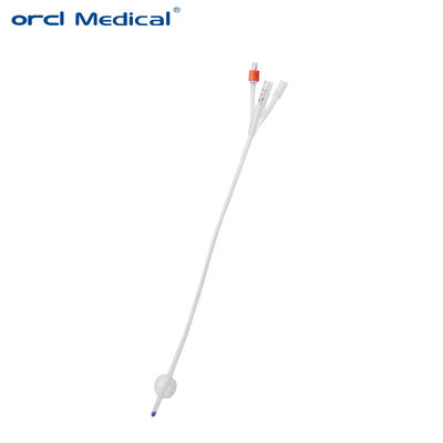 Produits médicaux de consommation stériles jetables à 3 voies 100% cathéter en silicone Foley