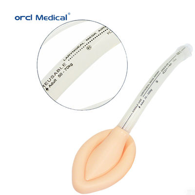 Masque laryngéal en silicone médical Intubation Masque laryngéal jetable Fournisseur de voies respiratoires