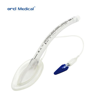 Masque laryngeal renforcé en silicone PVC pour l' anesthésie médicale à usage unique