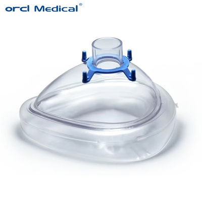 Fabrique médicale Masque d'anesthésie à usage unique à l'oxygène approuvé par la CE pour enfants et adultes fournitures hospitalières Masque d'anesthésie en silicone médical pour adultes pédiatriques