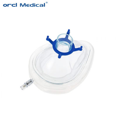 Service OEM Anesthésie médicale jetable Masque facial en latex Pvc gratuit Masque d' anesthésie XL XXL Taille
