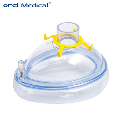 Masque d'air médical de coussin d'hôpital fournitures PVC jetable masque facial d'anesthésie fournisseur