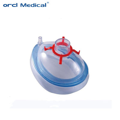 Masque à usage unique pour l' anesthésie pour le visage Masque chirurgical médical en PVC pour le coussin d'air Prix en gros