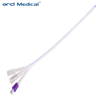 Catéter urétral médical en silicone 3 voies 16Fr 18Fr 20Fr 22Fr 24Fr