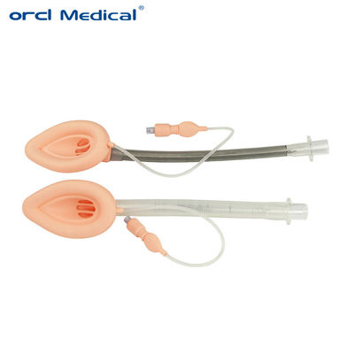 Masque de laryngeal renforcé au silicone jetable des voies respiratoires de l' anesthésie chirurgicale des voies respiratoires du tube de l' usine de fabricant de Chine