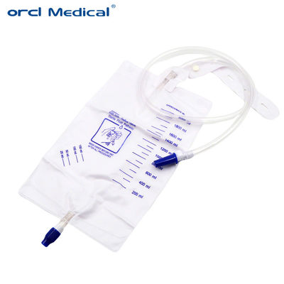 Clinique Urologie Sacs de vidange d'urine en PVC à usage unique avec port d'échantillonnage