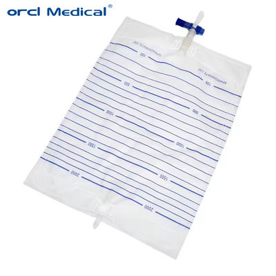 Sacs stériles à usage médical à usage unique 2000 ml Sac pour adultes Sac de collecte d' urine