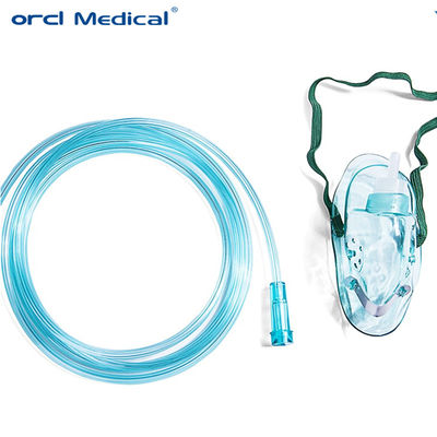 Dernier design médical Masque facial à oxygène avec tubes