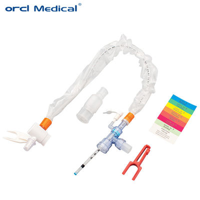 Consommables médicaux chirurgicaux Catéters de aspiration fermés de type Y 24h/24 et 24h/24, système d'aspiration fermé avec tube de couleur gradué