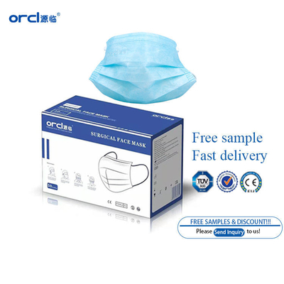 Orcl Soins personnels Masque de visage chirurgicale à trois couches Masque de visage médical à trois plis