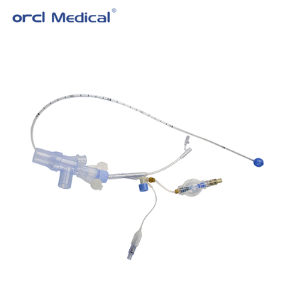 Tubes de blocage endobronchial médical 7fr-9fr avec lumen central avec menottes pour les procédures d'isolement pulmonaire