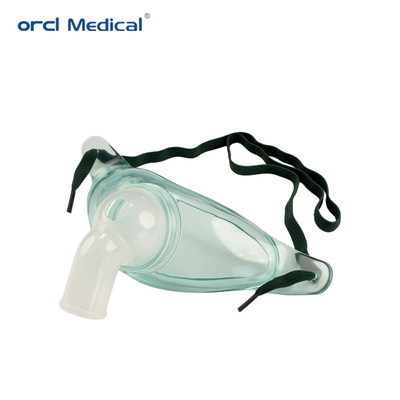 Produits médicaux jetables Masque à oxygène pour le visage en PVC Masque de trachéostomie pour adulte/pédiatrique